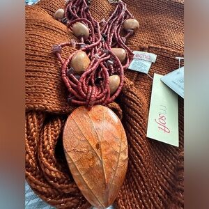 Echo infinity ring scarf , new with tags bundled with choker necklace